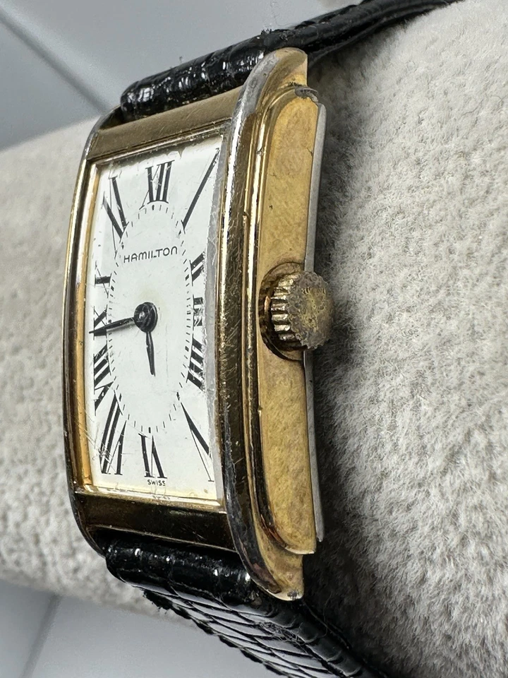 Hamilton 6092 relógio tanque feminino nova bateria 18MM 6.5" registrado 0310 N92 - Imagem 2 de 4