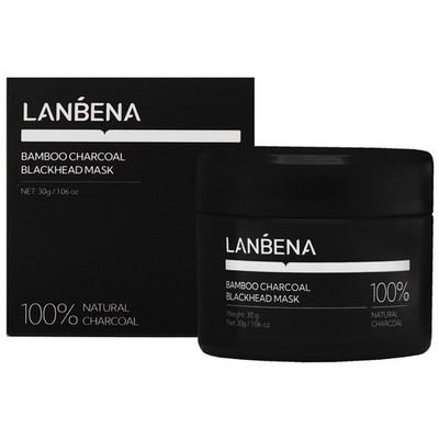 Lanbena Maske mit Bambuskohle gegen Mitesser 30g sebumregulierend peel-off