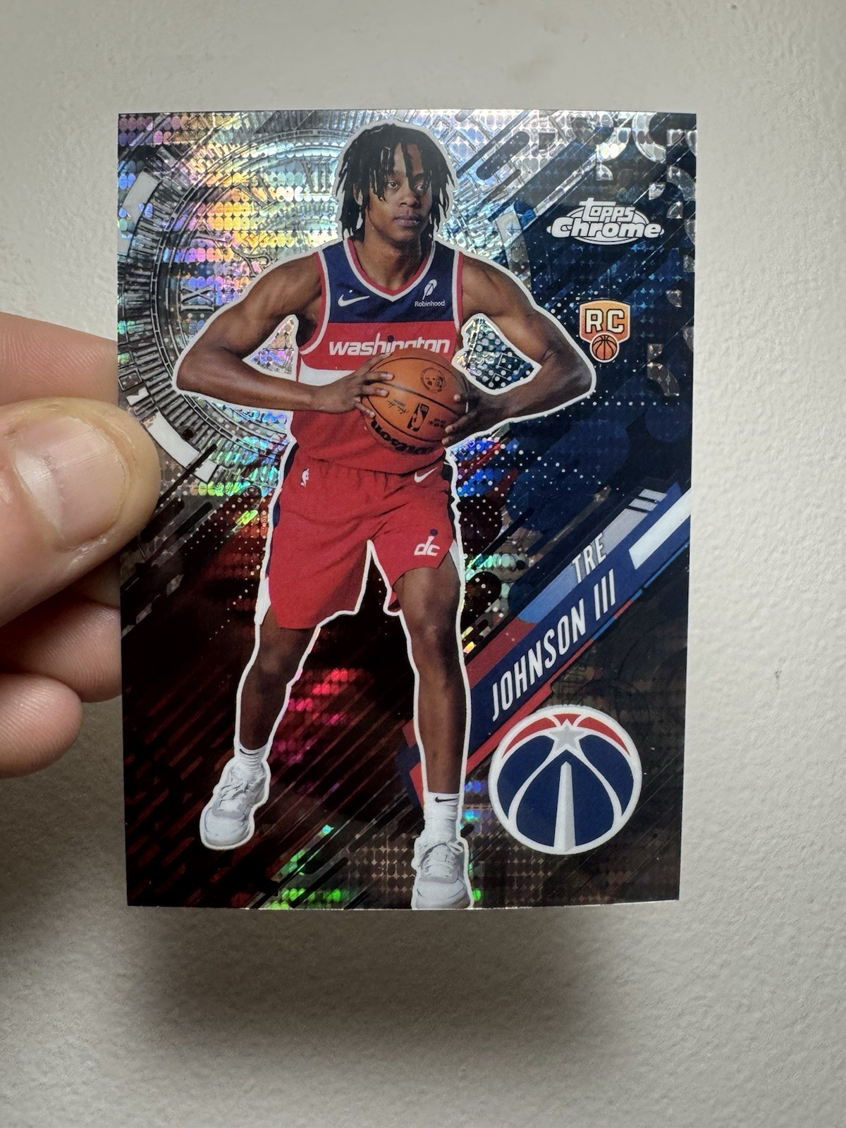 2025-26 Topps Chrome Tre Johnson lll Go Time Pulsar #GT-21 Wizards RC