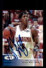 Signed Basketball Card Auto Gerald Wallace 2002 SAGE HIT #43 Sacramento Kings