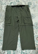 Boy Scouts of America Pants Men  s Green Switchback Convertible Pants Size 2XL