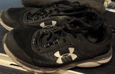 Under Armour Charged Assert Running Shoes Youth Size 4.5Y Clean Grunge Used