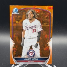 2023 Bowman Chrome Sapphire James Wood Image Variation Orange /75 BCP-224