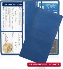 Car Registration and Insurance Holder,PU Leather Car Glove Box Organizer Car Doc