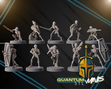 Star Wars Clone Wars BX Commando Droid STL - 1:48 Scale Legion 3d Miniature