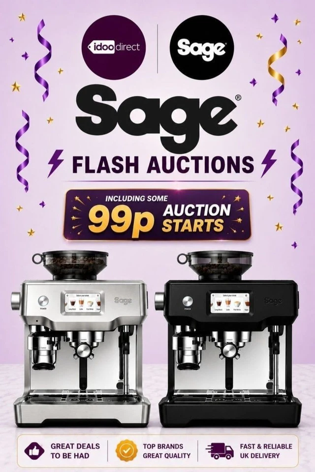idoodirect's Sage Coffee Machine Special - Flash Sales  With 99p Auctions