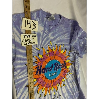 VTG Y2K Hard Rock Cafe Nagoya T-Shirt Medium Tie Dye Japan Graphic