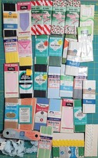 Lot Of Vintage Sewing Quilting Seam Binding, Rick Rack, Lace Satin Trim