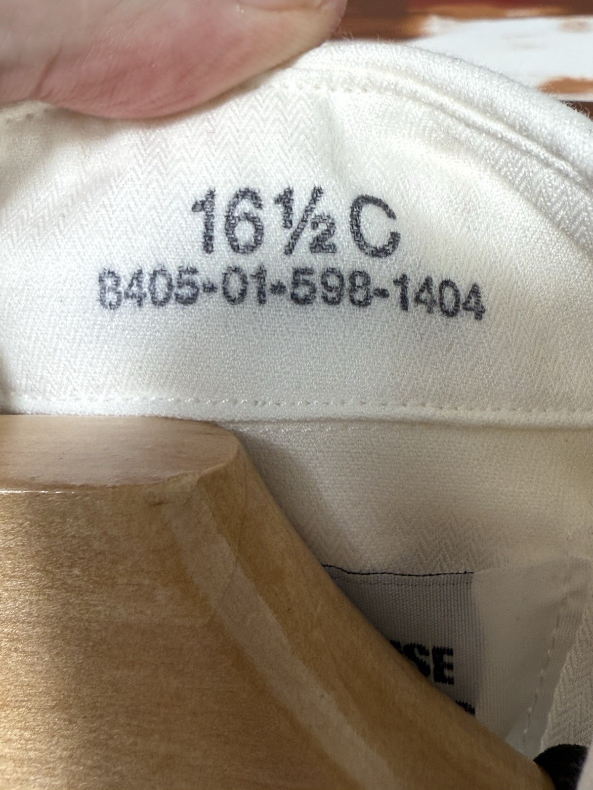 Defense Logistics Agency Shirt Men 16.5 Blue Button Up Dress Uniform Vintage