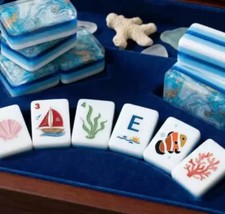 2026 Blue Ocean American Mahjong Game Set, 160 Paris Mah Jong Tiles
