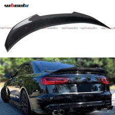 REAL CARBON FIBER PSM STYLE HIGHKICK TRUNK SPOILER FOR 12-18 AUDI A6 S6 C7 C7.5
