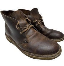 Clarks Originals Desert Trek Chukka Boots US 9 / EU 42 Brown Leather Lace Ankle