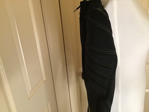 KELME Goalkeeper Goalie Soccer Black Pants Small Drawstring Padded - Picture 3 of 6