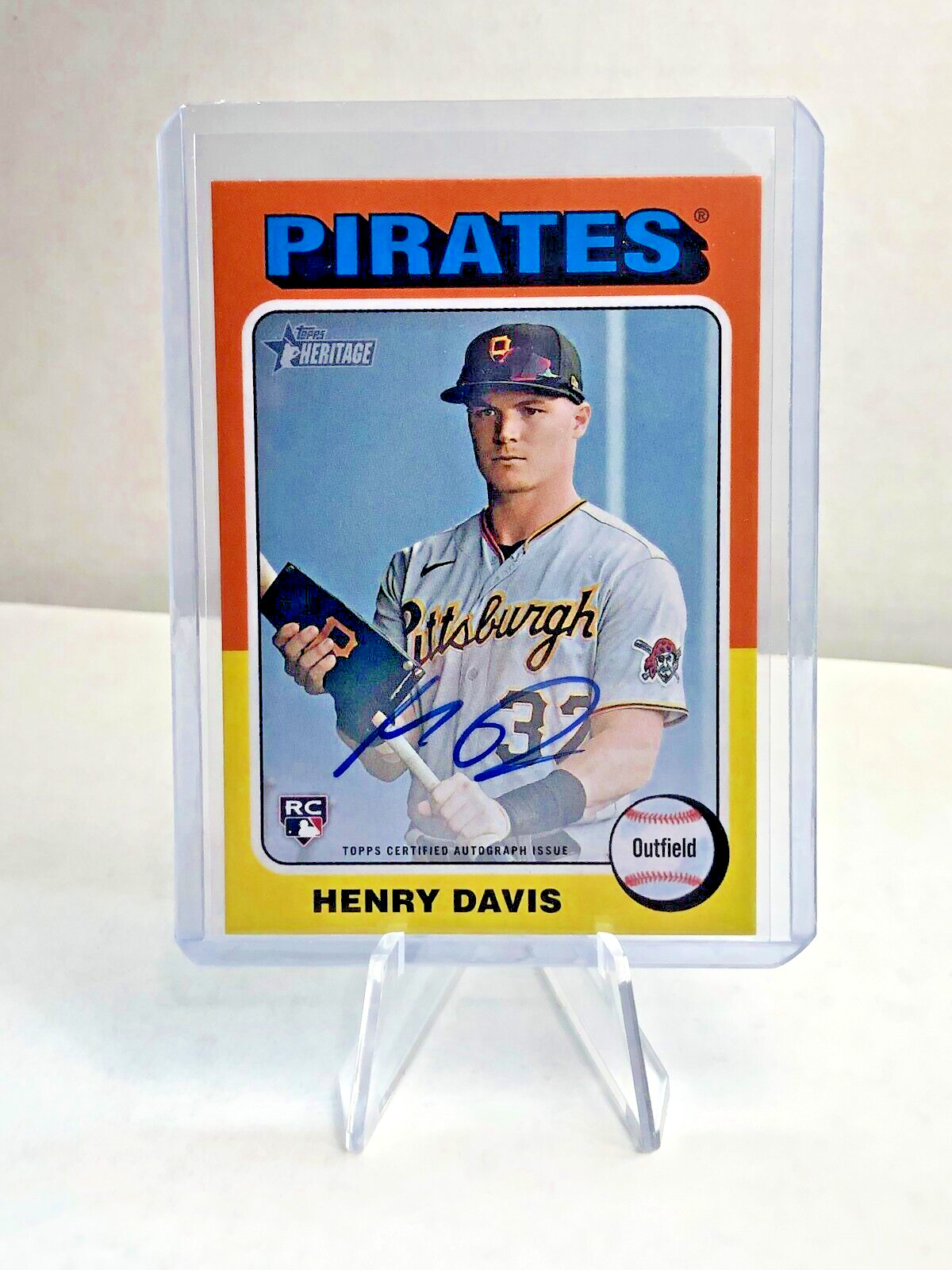 2024 Topps Heritage - Real One Autographs #ROA-HD Henry Davis (AU, RC)