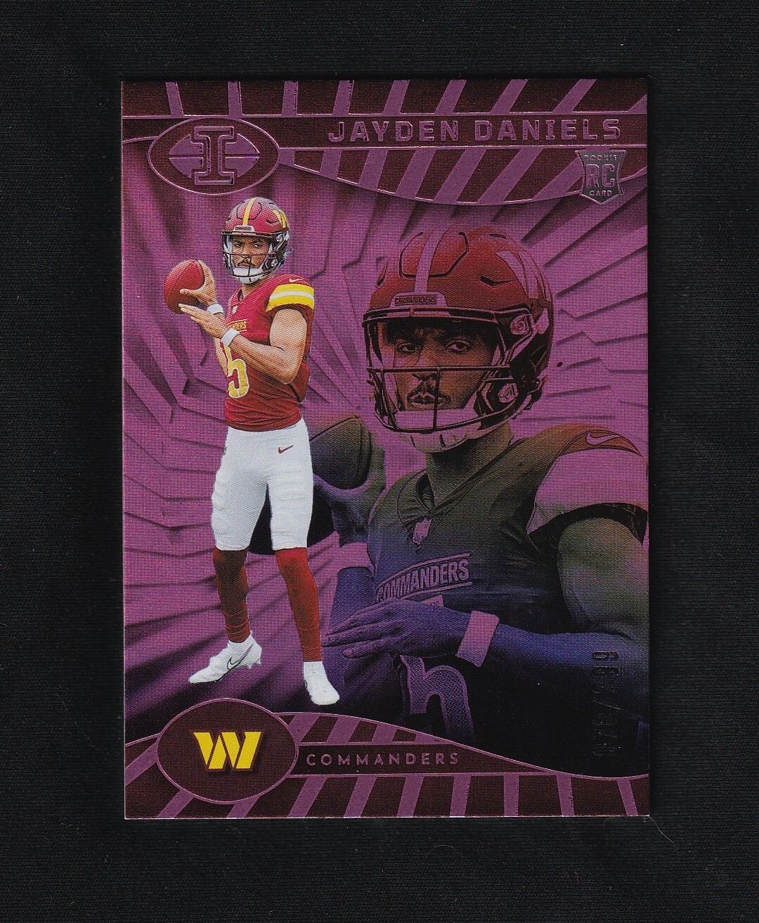 2024 Panini Illusions Jayden Daniels Trophy Collection Pink /299 #93 Commanders