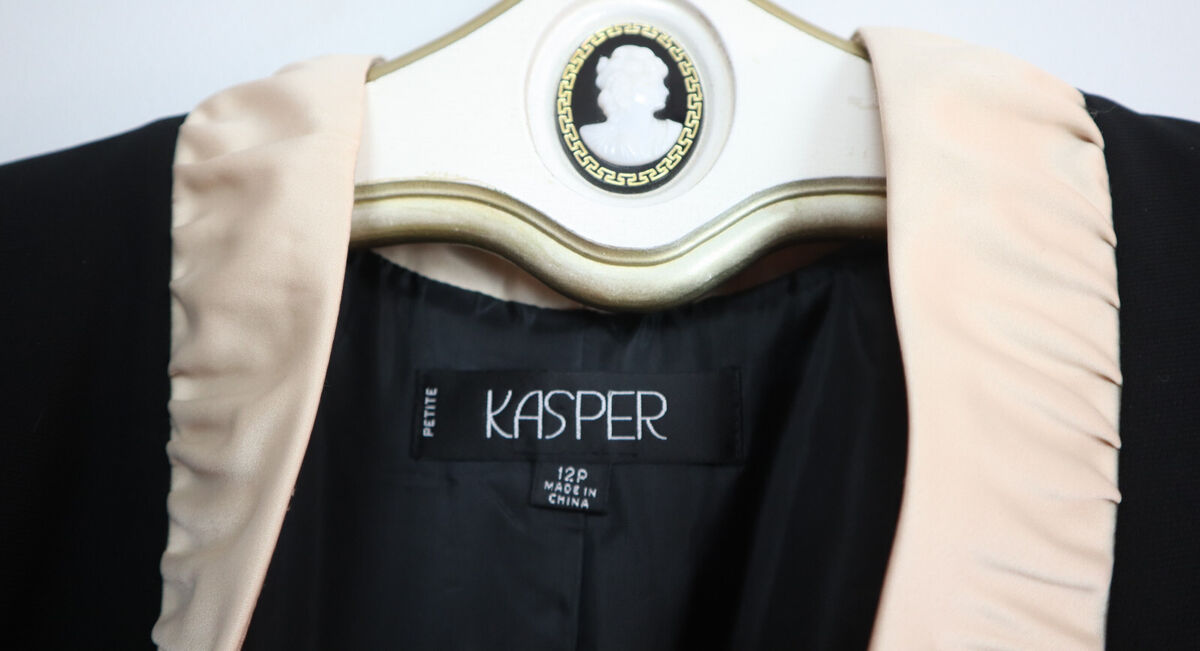 Kasper Womens Suit Separate Business Jacket B/W 4