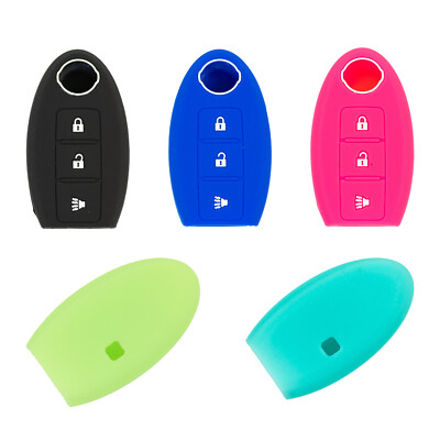 Fits 2007 - 2019 Nissan Versa Note Remote Key Chain Solid Cover   