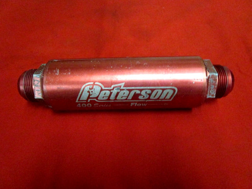 PETERSON 400 SERIES FILTER,75 MICRON ELEMENT & BYPASS VALVE,-20 FITTINGS,NASCAR