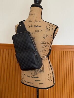 LOUIS VUITTON Avenue Sling Bag N41719 Damier Graphite Backpack