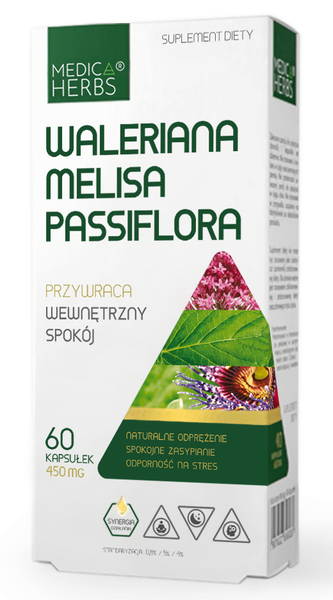 Medica Herbs Baldrian Melisse Passionsblume Komplex FüR Inner Balance 60 Kapseln-image