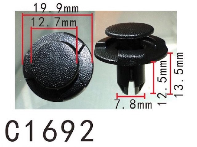 20pcs Fit Nissan INFINITI X-TRAIL 0155305933 Mud Shield Retainer