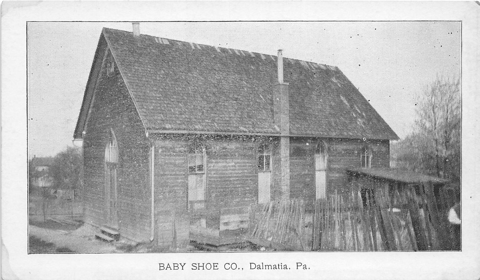 H96/ Dalmatia Pennsylvania Postcard c1910 Baby Shoe Company Factory  77