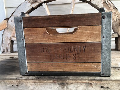 ビンテージ vintage l milk crate Vintage Antique 1950s Wooden Milk Crates - Forest Lake Dairy