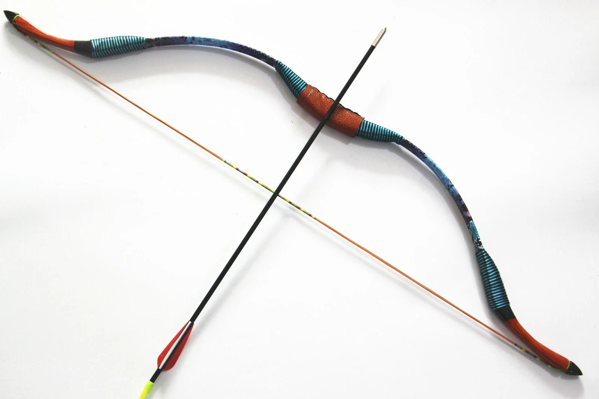 15LB Handmade Traditional Recurve Bow Juvenile Archer Outdoor Archery Practice