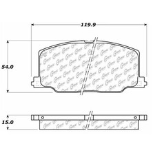 Centric 102.03560 Disc Brake Pad-C-TEK Metallic Brake Pads Front 