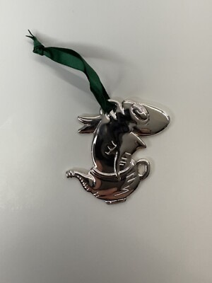 Dr Seuss The Fish In A Dish Silver Plated Christmas Ornament The Cat In The Hat