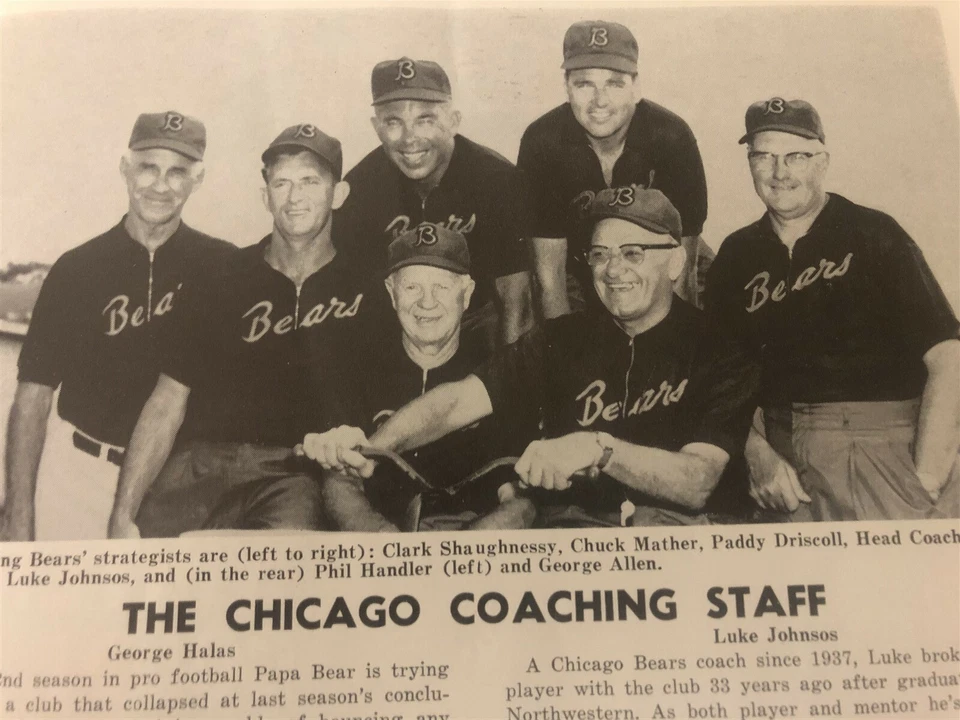 1961 CHICAGO BEARS vs BALTIMORE COLTS Program JOHNNY UNITAS Raymond BERRY Halas - Image 3 of 4