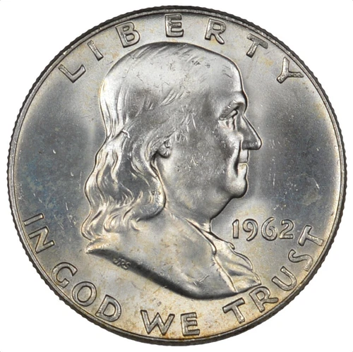 1962-D Franklin Silver Half Dollar 50C - Brilliant Uncirculated BU/MS