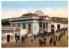 c.1900 SAN FRANCISCO SUTRO BATHS ENTRANCE w/FIRTH WHEEL RIDE~NEW 1974 POSTCARD