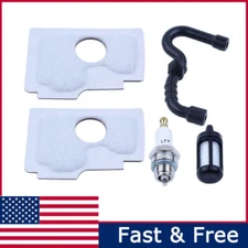 Air Fuel Filter Line Tune up Spark Plug Fit Stihl 018 MS180C MS170 017 Chainsaw