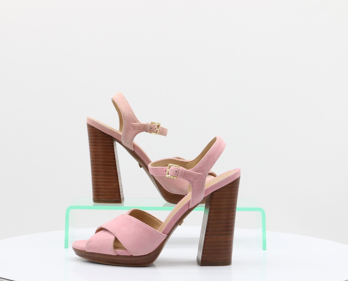 MICHAEL KORS ALEXIA PLATFORM SUEDE WOMENS SANDAL UK 3 EU 36 PINK RRP £195  AD | eBay UK