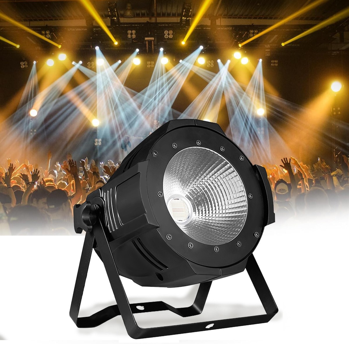LED COB パーライト DMX対応 撮影/ライブ用 中古美品 4 pack Spotlight COB 100W Stage Light Par Lights Party Warm /Cold