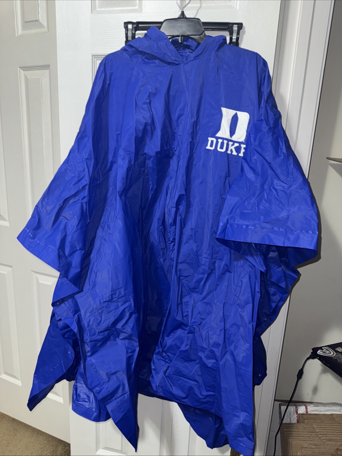 Duke Blue Devils Waterproof Poncho Rain Jacket for Tailgating One Size Fits All  