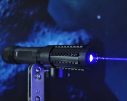 Hochleistungs-blau brennender Laserlichtpointer leistungsstärkster militärischer Laser - Bild 7 von 8