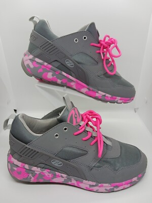 Heelys Force Womens Gray Pink Camo Skate Sneakers Shoes