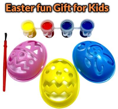 Ostern Ei selber bemalen Set - Kinder Kinder Basteln Malpinsel Kartenbasteln