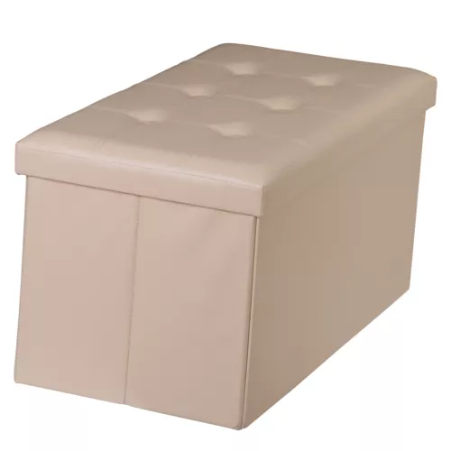 Folding Storage Ottoman Bench Foot Rest Foot Stool for Bedroom Entryway Indoor - Imagen 77 de 93