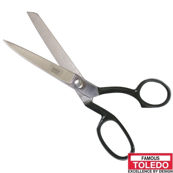TOLEDO Dressmaker's Scissors - Forged Steel Black Handle 1068BU | eBay