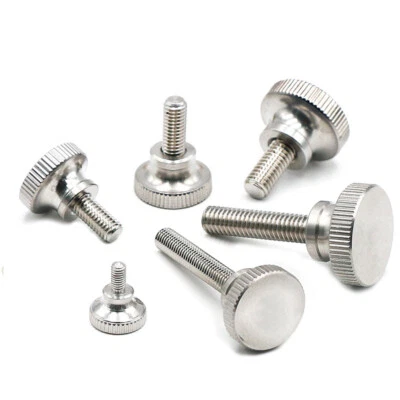 KNURLED THUMB SCREWS A2 STAINLESS STEEL HAND GRIP KNOB BOLTS M2 M2.5 M3 M4 M5 M6