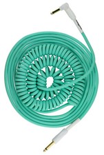 Pig hog Half Coil Instrument Cable 30 ft Seafoam Green