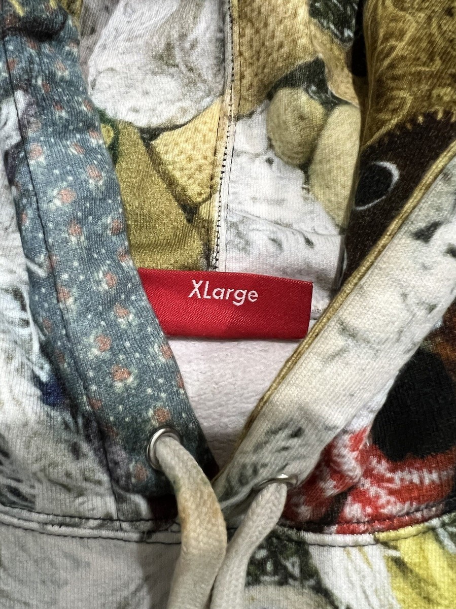 Supreme Mike Kelley More Love Hours, All Over Print Hoodie Size XL