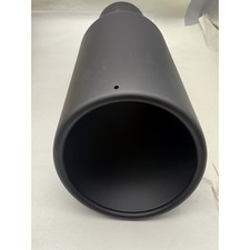 3.5 Inlet 5 Outlet 12 Long Bolt On Diesel Exhaust Tip Black Stainless Steel..