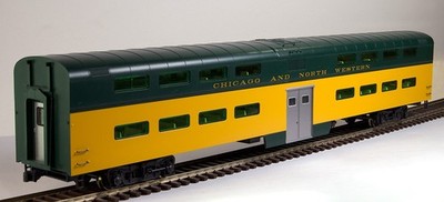 Kato HO H0 USA Bi-Level Passenger Car 4-Window Coach C&NW Art. Nr. 35-6032