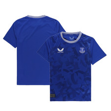Everton Baby Fu&szlig;balltrikot (Gr&ouml;&szlig;e 9-12 m) Castore Heimtop - neu