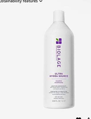 Biolage Ultra Hydra Source Moisturizing Shampoo, 33.8 fl oz
