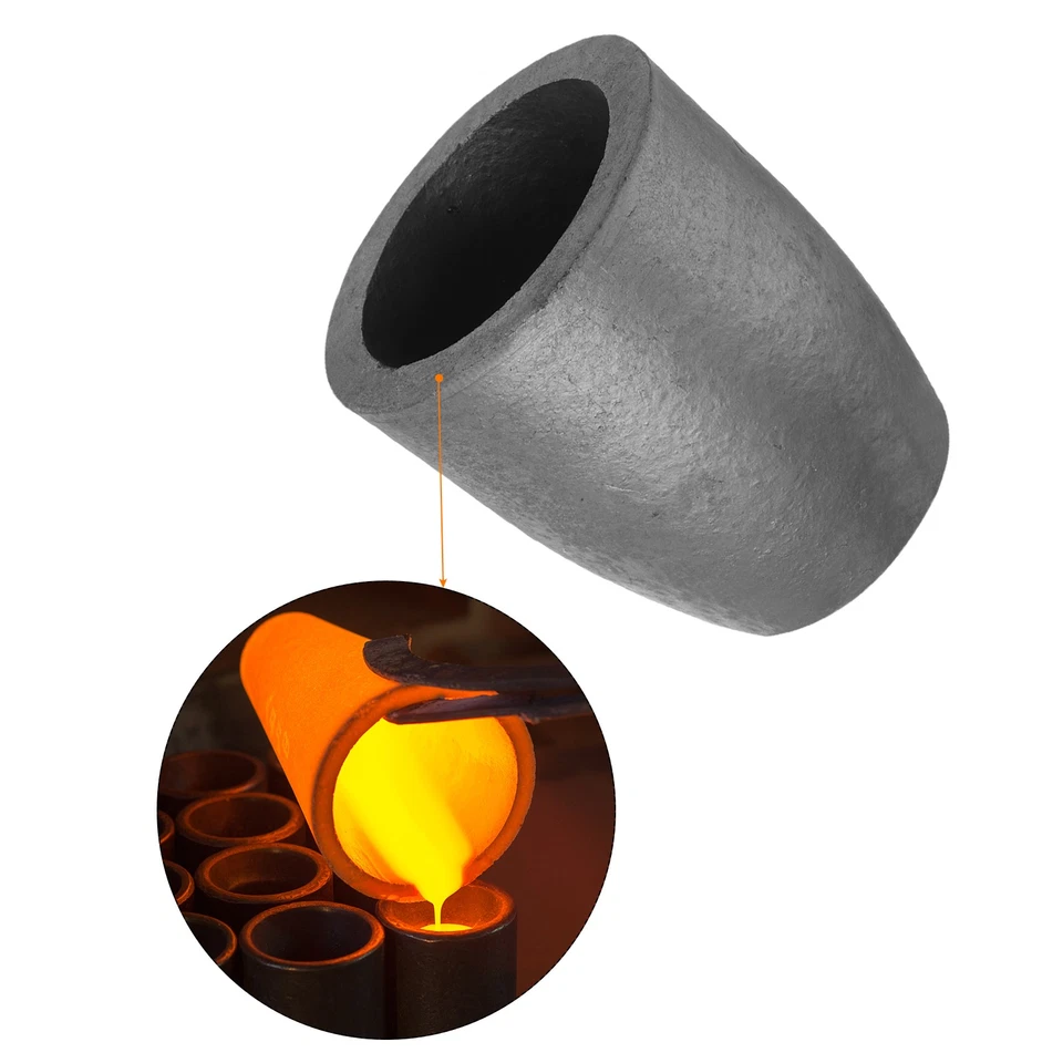 Creuset Graphite Silicium 12.3kg pour fonte cuivre/métal 4.72"IDx7.24"H - Bild 3 von 4